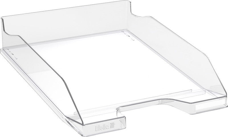 Biella Combo-Midi – Briefkorb für A4+, Kunststoff, Transparent, Glänzend, 347 × 65 × 255 mm