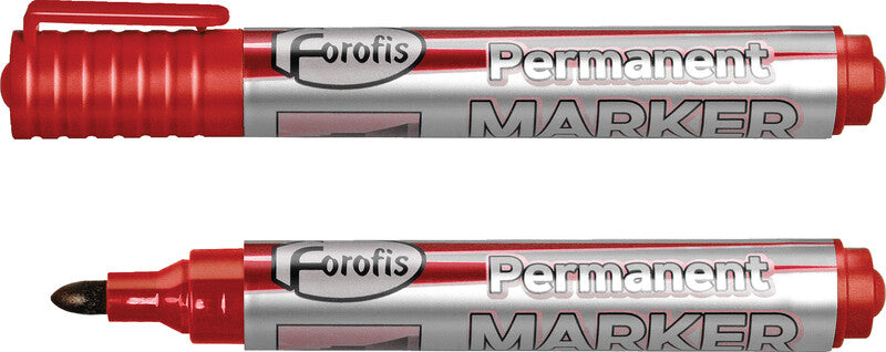 Forofis Permanentmarker – Rundspitze 2–5 mm – Rot