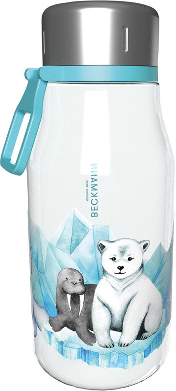 Beckmann Trinkflasche Classic – 4 dl – Kunststoff, Schraubverschluss, auslaufsicher, BPA-frei – Arctic