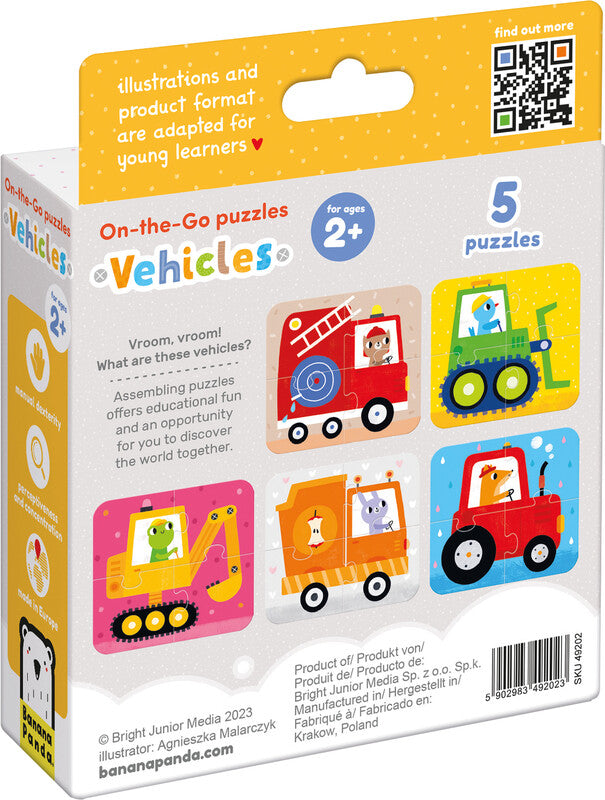Banana Panda On-the-Go Puzzles – Logikspiel, 1 Spieler, ab 2 Jahren