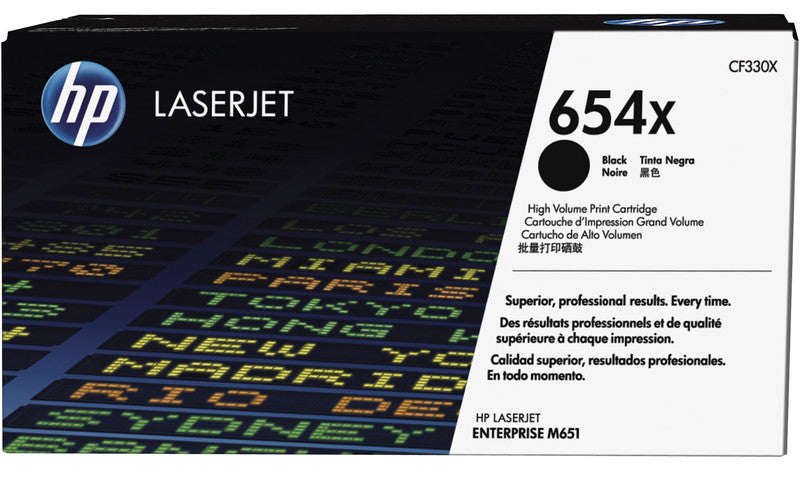 HP Toner 654X – schwarz, 20500 Seiten