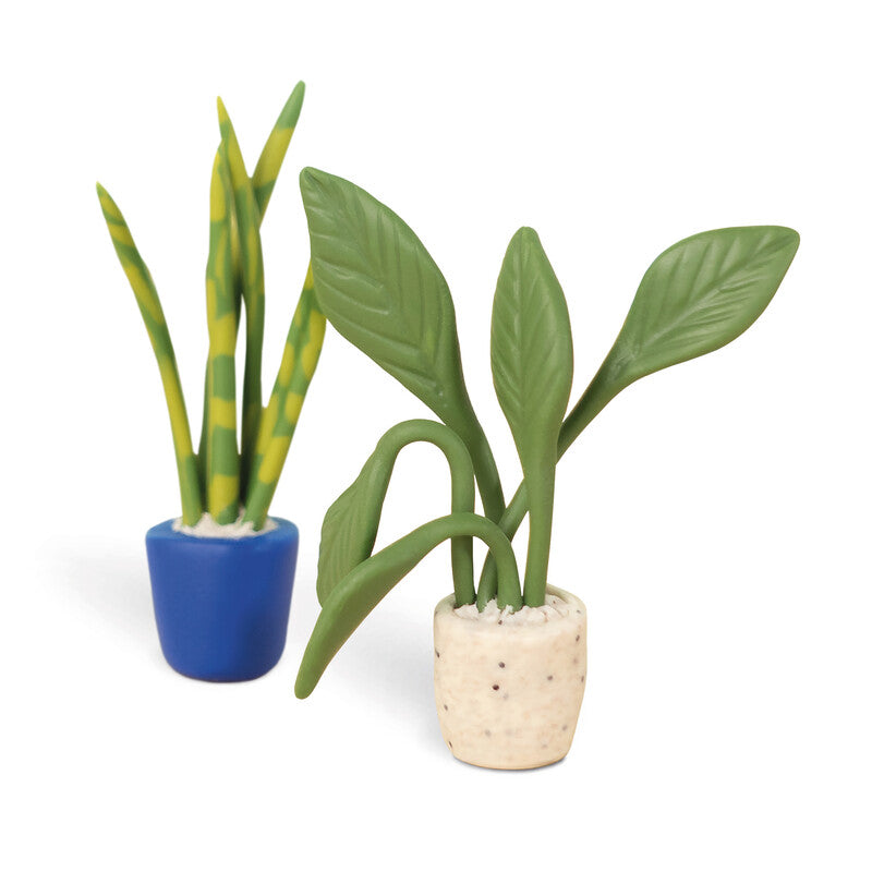 Cernit Mini-Pflanzen Modellierset – 4 Blöcke à 25 g, Modellierwerkzeuge – 150 × 150 × 30 mm