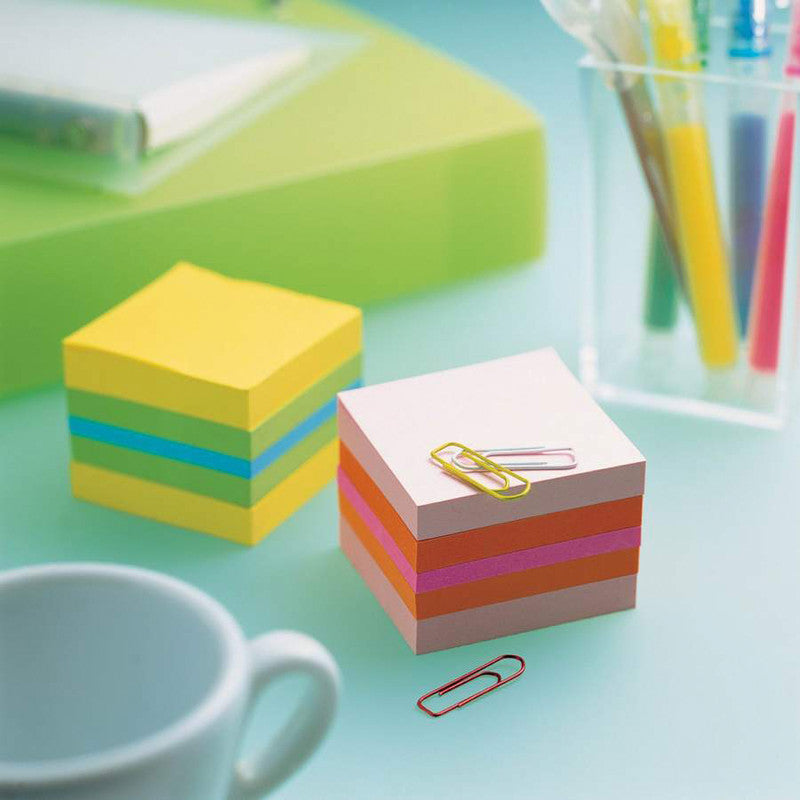 Post-it Haftnotizen Würfel – 51×51 mm – Mehrfarbig, 400 Blatt, PEFC