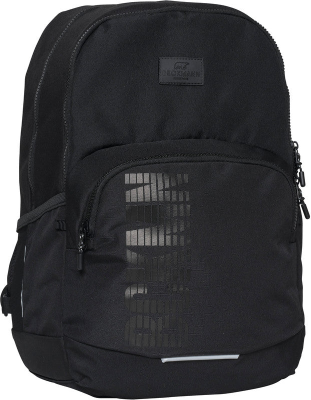 Beckmann Junior Sport Rucksack – Black Bold – 31 × 45 × 22 cm – Recycelte Materialien