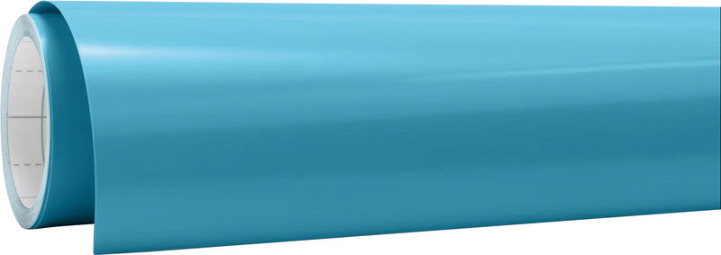 Cricut Aufbügelfolie glänzend – türkis/hellblau – 30 × 60 cm – für Cricut Schneideplotter