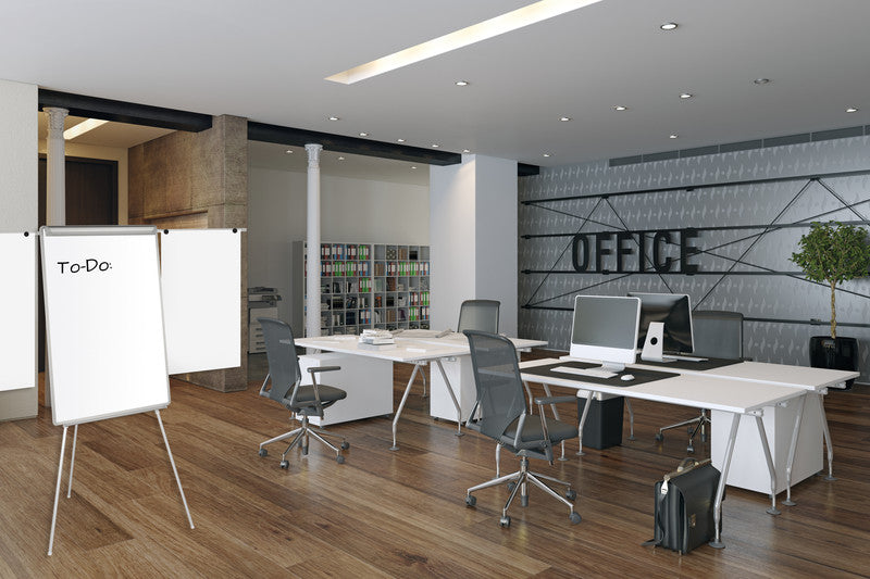 Q-CONNECT Flipchart – 70 × 100 cm, weiss, Metall