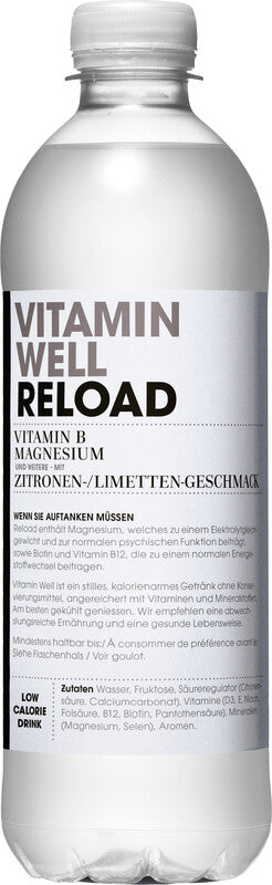 Vitamin Well Vitaminwasser Reload Zitrone & Limette ohne Kohlensäure – 5 dl