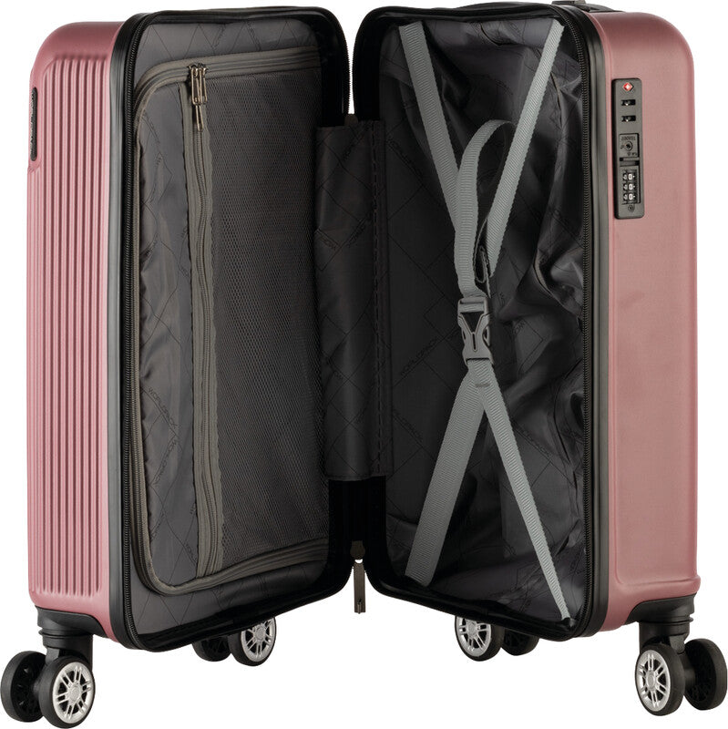 Worldpack Bergen Trolley Handgepäck – 34 l, Hartschale, 4 Doppelrollen, ziegelrot, 34,5 × 54 × 23 cm