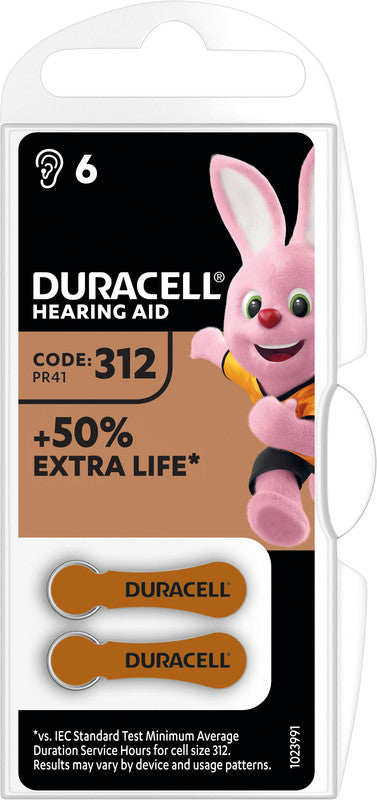 Duracell PR41 Akku 1,45 V 180 mAh 0,26 Wh Zink-Luft – für Hörgeräte