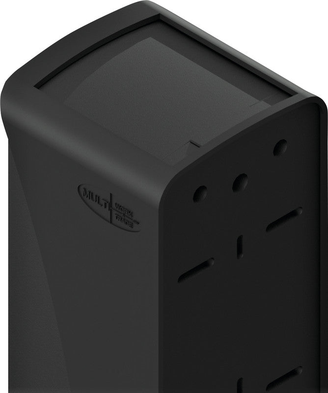 Q-connect Hygiene-Chassis – Spender für Seife und Desinfektionsmittel, Schwarz, B 106 × H 394 × T 106 mm