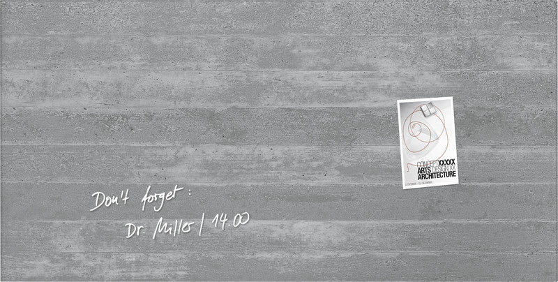 Sigel Whiteboard – 91 × 46 cm, Glas, magnetisch, Wandmontage, inkl. SuperDym Magnetwürfel, Montagesatz