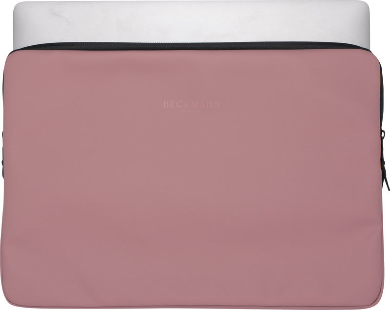 Beckmann Street Notebook-Schutzhülle – für Notebooks bis 15", wasserabweisend, recyceltes PET (rPET), aschrosa