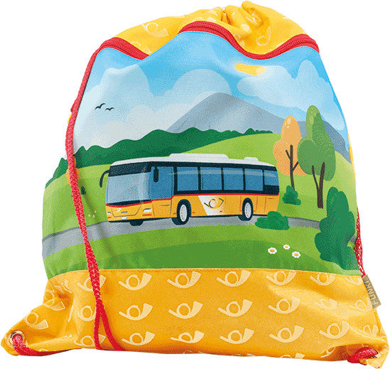 Funki Sportbeutel – 12 l, PostAuto Motiv, wasserabweisend, 36 × 42 cm