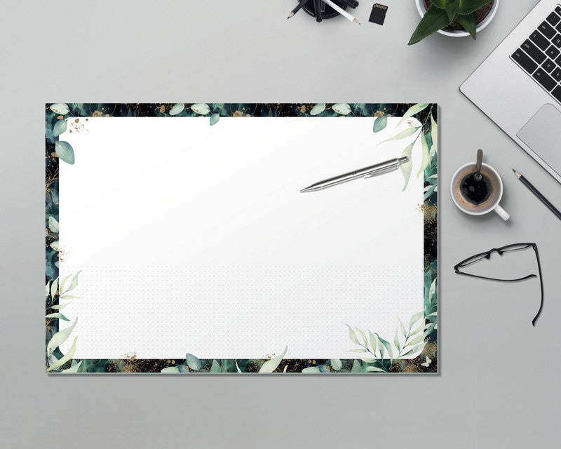 Sigel Schreibunterlage JOLIE – Glamouröse Blätter – 420 × 297 mm – Papier