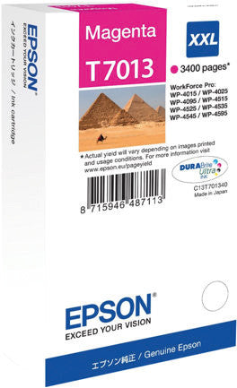 Epson Tintenpatrone T7013, Magenta, 3'400 Seiten