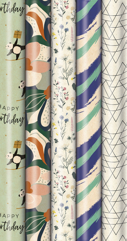 Zoewie Geschenkpapier – Awaking Nature – 70 g/m² – 700 × 1500 mm