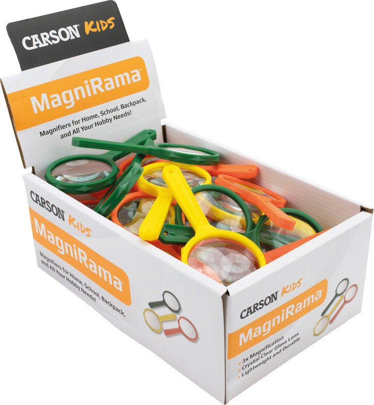 Carson Kids MagniRama – Handlupe – 3× – Ø 50 mm, farbig sortiert