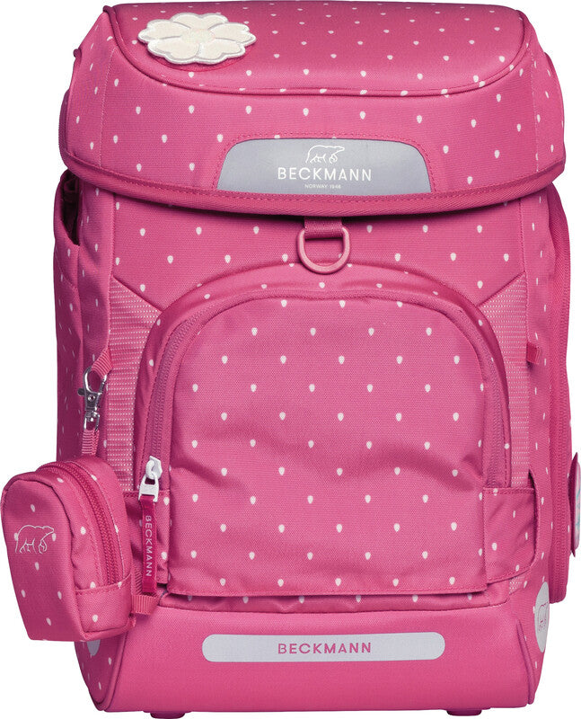 Beckmann Schulrucksack Plus Air – Strawberry – 28,0×40,5×23,0 cm – 20 l – Recycelte Materialien