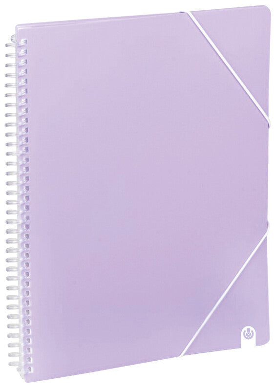 Carchivo Sichtbuch – 30 Sichttaschen, A4, austauschbar, Spiralbindung, mit Fronttasche, glatt, glänzend