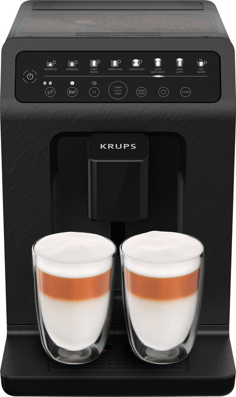 Krups Kaffeevollautomat – 2,3 l, 260 g, 2 Tassen, Schwarz