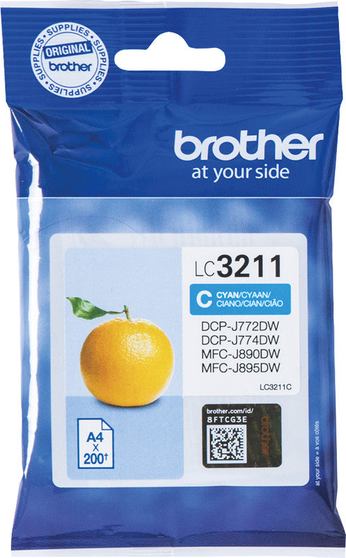 Brother Tintenpatrone, Cyan – für Inkjetdrucker/Multifunktionsgeräte