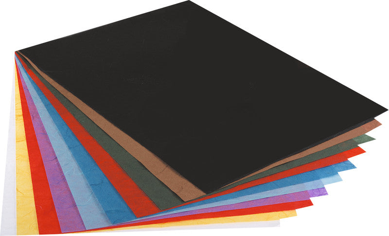 Folia Faserseide – 470 × 640 mm – 25 g/m² – dunkelbraun – 10 Blatt