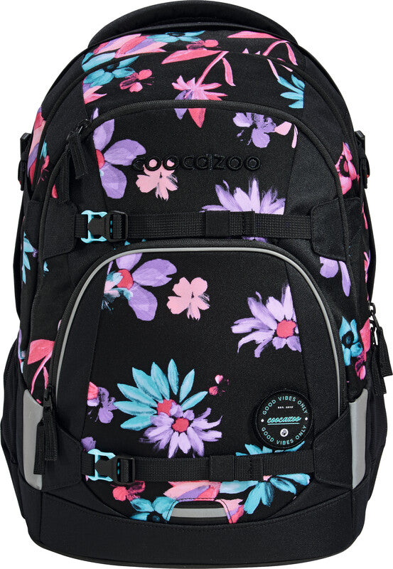 Coocazoo Rucksack Mate – Floral Artnight – 30 × 44 × 23 cm – recycelte Materialien