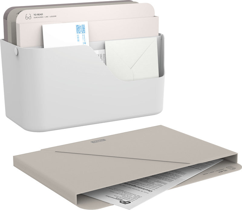 Rotho Briefkorb – Kunststoff, für A4, weiss, B 356 × H 160 × T 295 mm