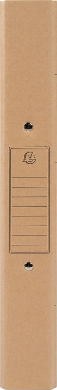 Exacompta Zeigebuch – A4 Hochformat – 2-Ring-Mechanik, Ø 30 mm, Rücken 40 mm – Braun, Karton, FSC