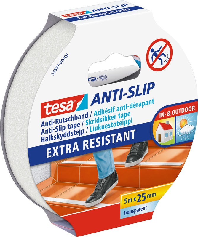 tesa Vinylband – 25 mm × 5 m, transparent