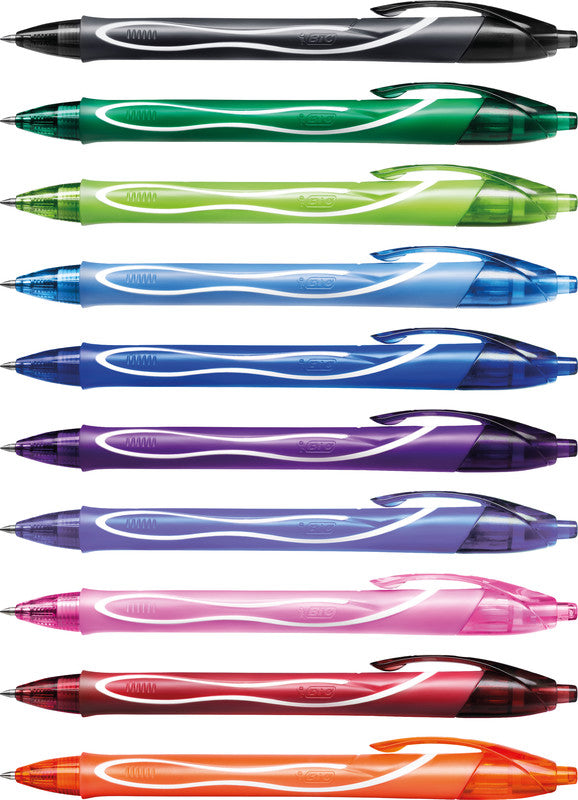 BIC Gel-ocity Quick Dry Gelschreiber – schwarz, 0,7 mm, schnelltrocknend, Druck, nachfüllbar
