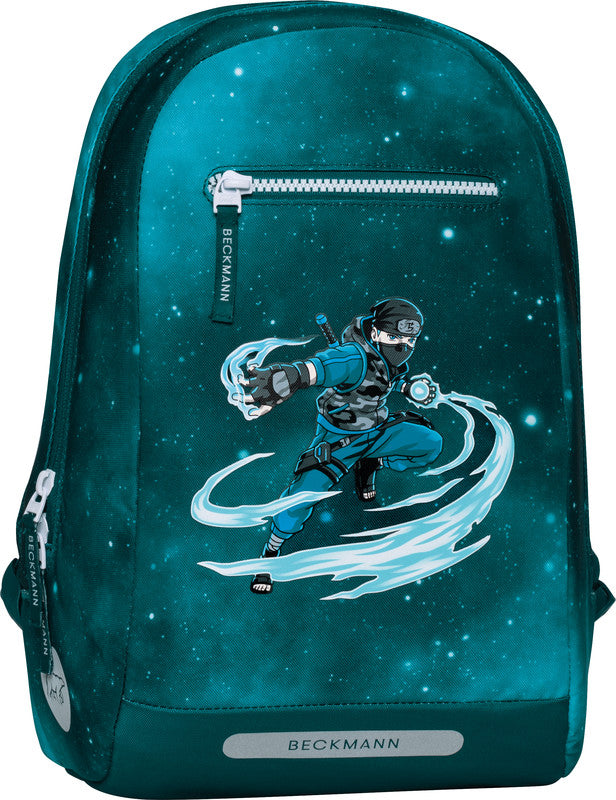 Beckmann Classic Schulrucksack 1st – 6-teilig – Ninja Master – mit Leuchteffekt