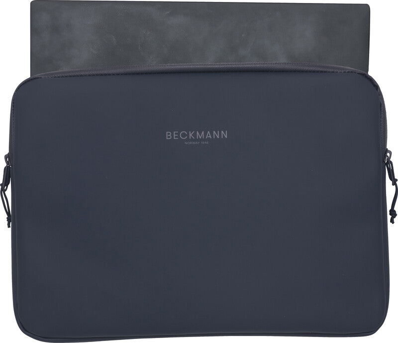 Beckmann Notebook-Schutzhülle – für Notebooks bis 14", wasserabweisend, recyceltes PET (rPET), dunkelblau