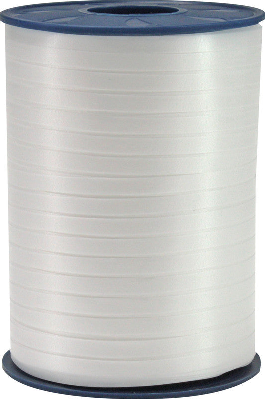 Präsent Geschenkband – America – Recyceltes Material, Kunststoff – 5 mm × 500 m – Weiss