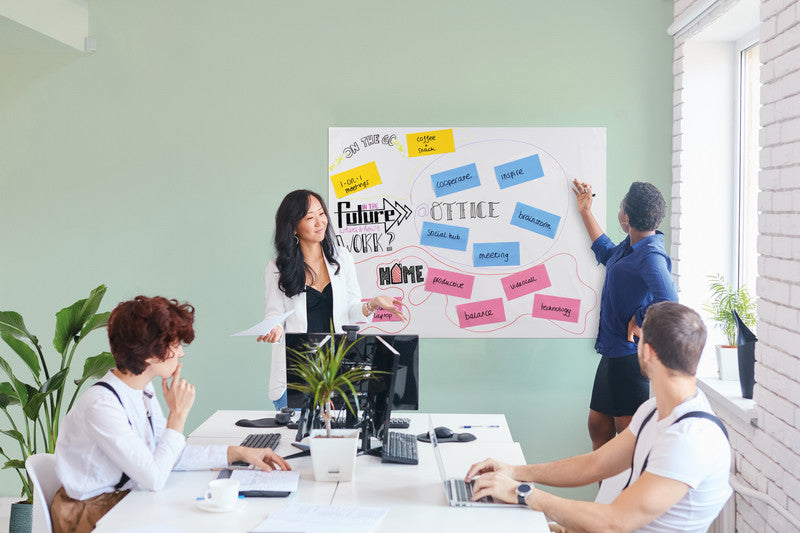 Legamaster Whiteboard – 120 × 90 cm, Wandmontage, inkl. Stift – 15-teilig