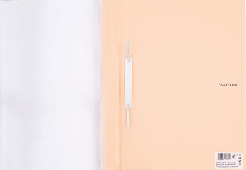 Pastelini Schnellhefter – A4, PVC, Aprikose, Sichttasche
