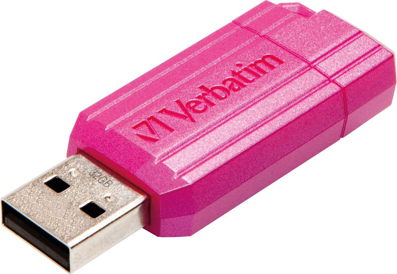 Verbatim Pin Stripe USB-Stick – 32 GB, USB 2.0, pink