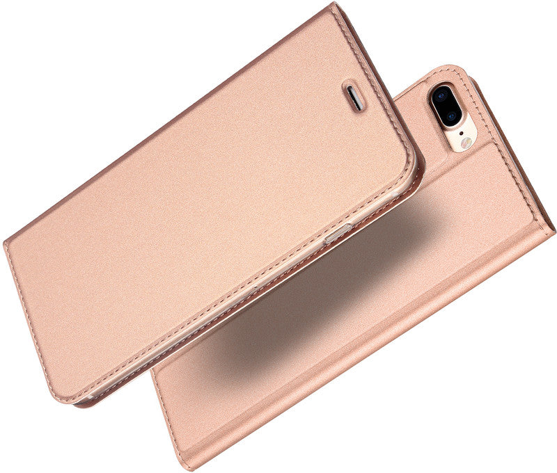 Dux Ducis Booklet-Hülle – für Apple iPhone 6 Plus–8 Plus – Roségold – mit Kartenfach, Magnetverschluss