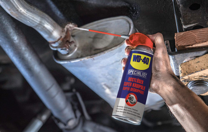 WD-40 Spezialist Rostlöser – transparent, wasserfest, für Rost, 400 ml, −20 bis +90 °C