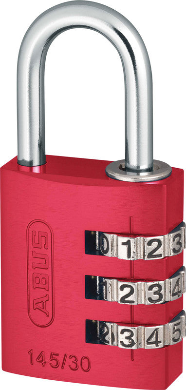 ABUS Zahlenschloss – 32 × 16 × 65 mm, rot