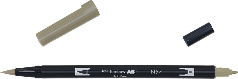 Tombow Brush Pen – warmes Grau 5, Kunststoff, wasservermalbar, geruchsarm