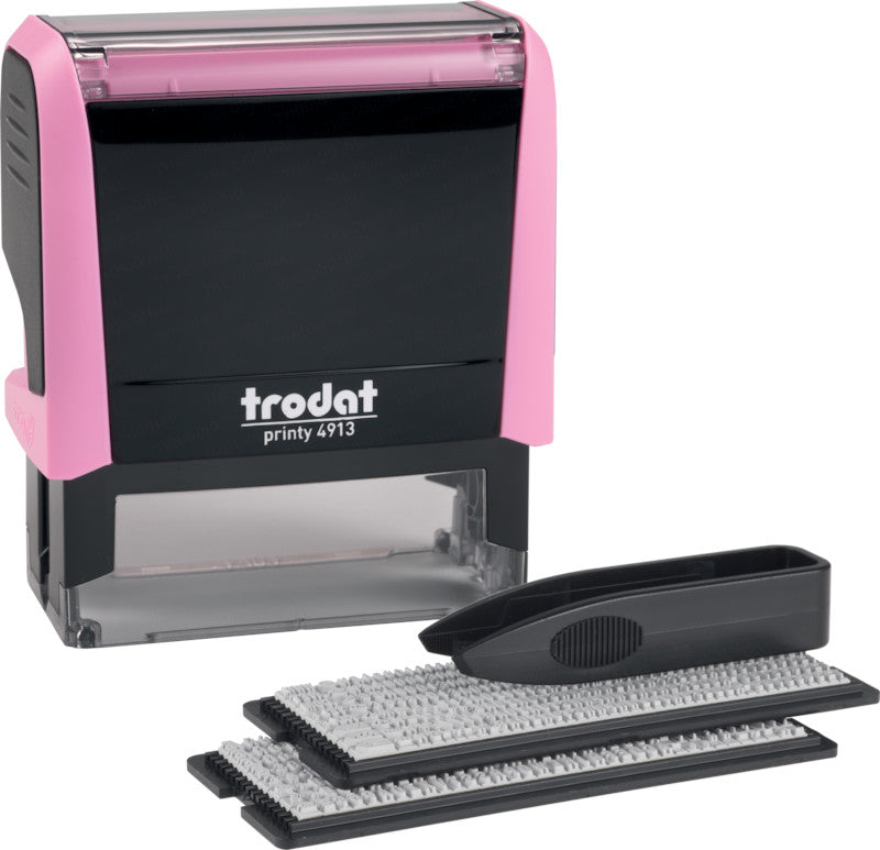 Trodat Motivstempel Printy 4913 Pastell Edition – Motiv: zum Selbersetzen, selbstfärbend, 58 × 22 mm