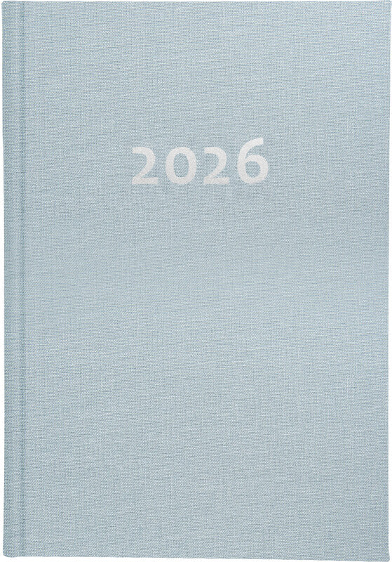 Biella Dispo Term Agenda – 1 Woche/2 Seiten, gebunden, 14,5 × 20,5 cm, 2026, hellblau, FSC