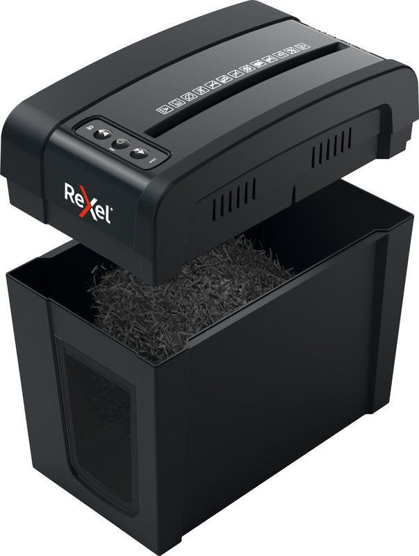 Rexel Secure X6-SL Slimline – Aktenvernichter, DIN P-4, Partikelschnitt 4 × 40 mm, 6 Blatt, 10 l, A4