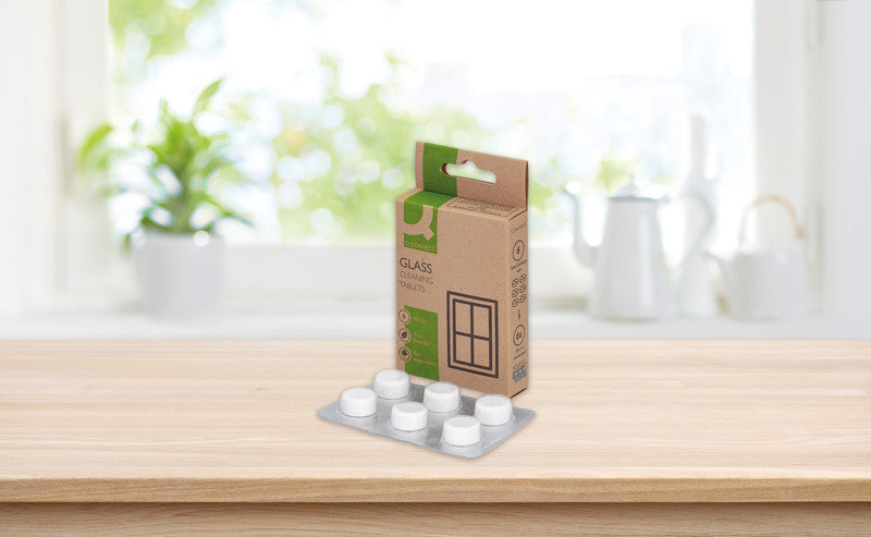 Q-Connect – Glasreiniger Tabs – 6 Tabs