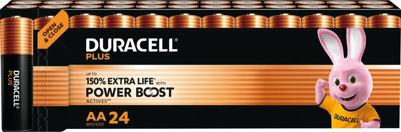 Duracell AA Batterien, Alkaline, 1,5 V – 24 Stk.