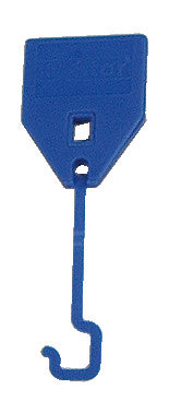 Rieffel Schlüsselanhänger – Kunststoff, L 40 mm, blau, ohne Etiketten, 1 Stk. – für KyStor Schlüsselkasten