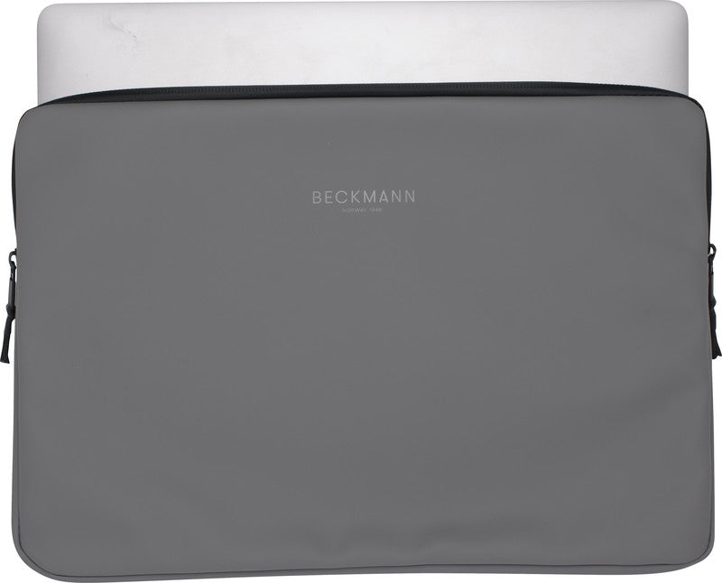Beckmann Street Notebook-Schutzhülle – für Notebooks bis 15", wasserabweisend, recyceltes PET (rPET), grau