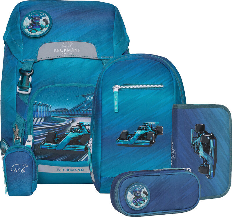 Beckmann Classic Schulrucksack 1st – 6-teilig – Racing