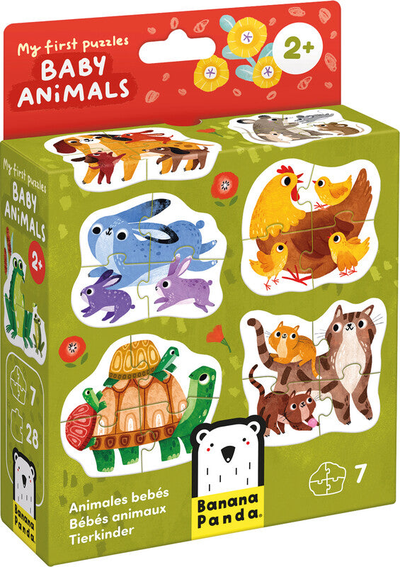 Banana panda My First Puzzles Baby Animals – Logikspiel, 1 Spieler, ab 2 Jahren